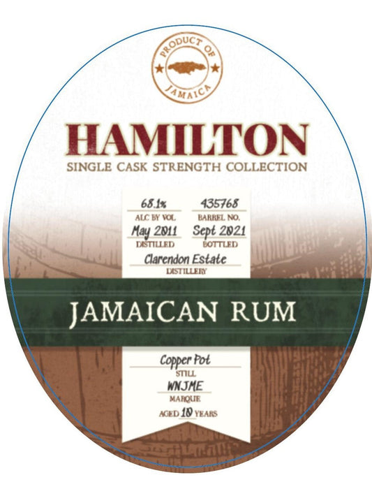 Hamilton Single Cask - Jamaica (Clarendon) - 2011